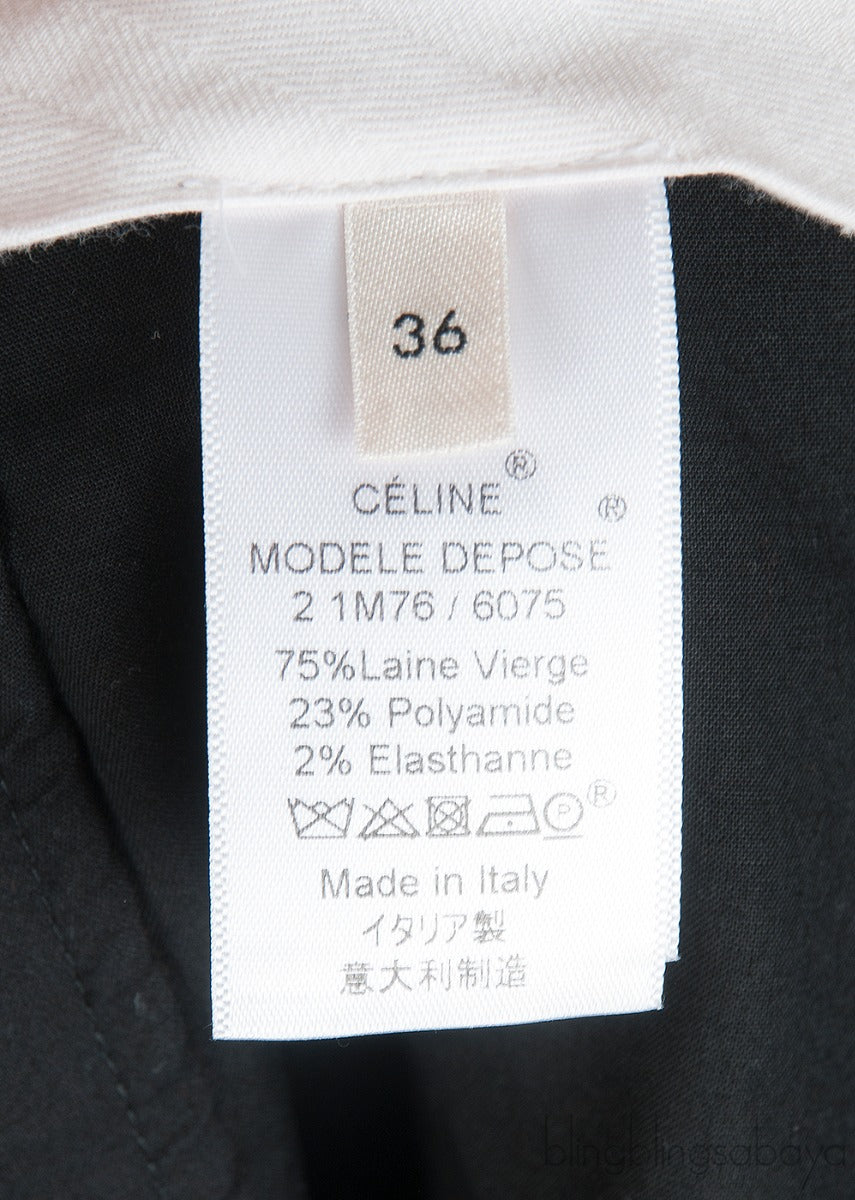 Wool Wide Leg Trouser