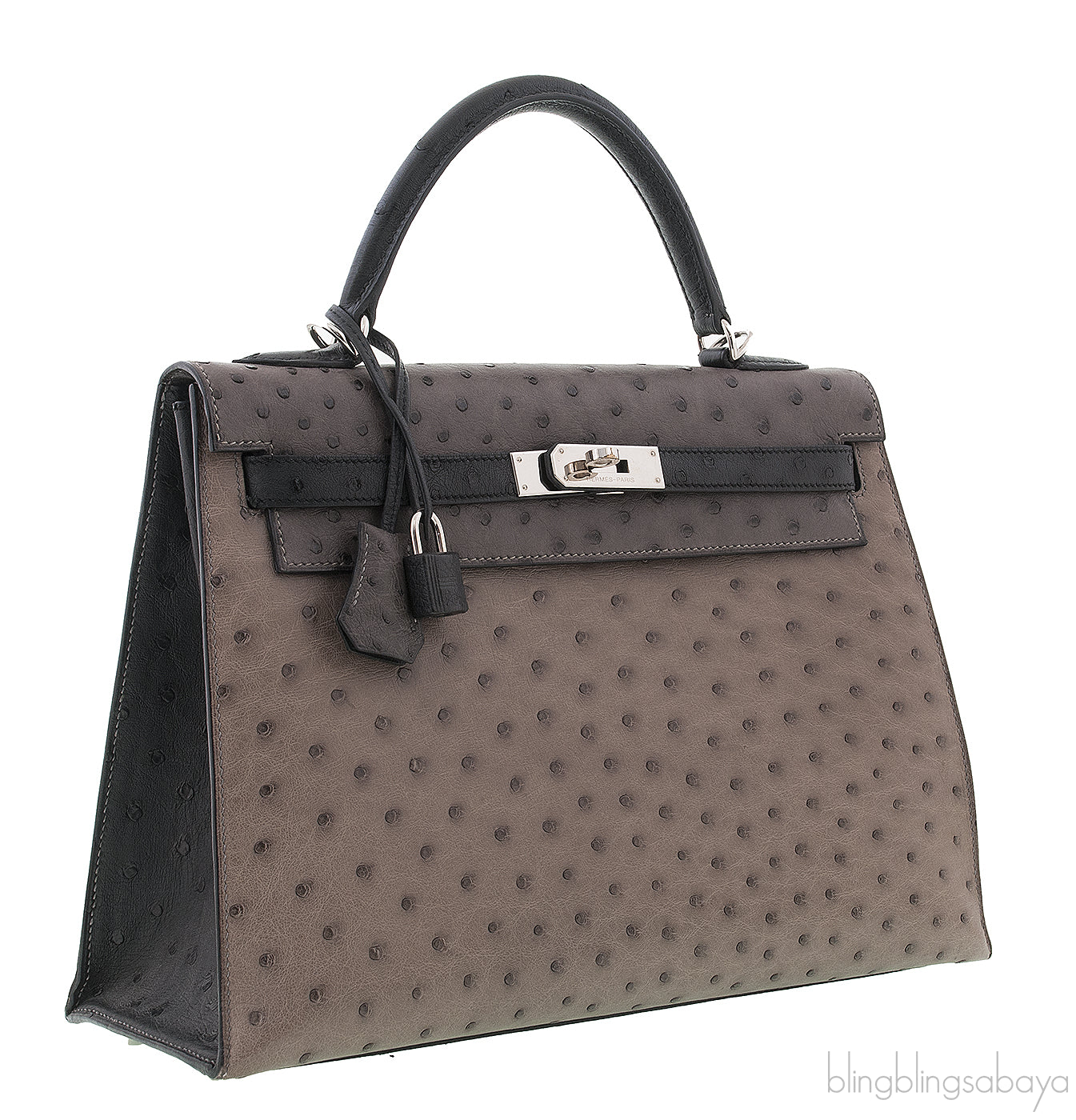 Kelly 32 Tri-color Ostrich PHW