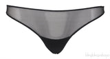 Black Pleated Sheer Camisole Set