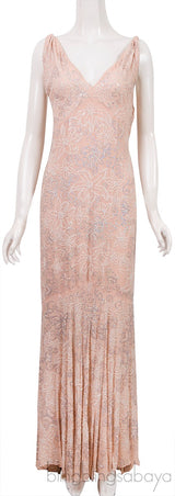 Bead & Sequin Embellshed Gown