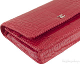 Wallet On Chain Croc Flap Bag