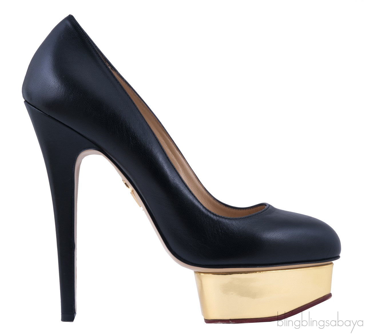 Dolly Leather Platform Pumps