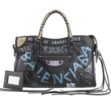 Graffiti Printed Agneau Classic City