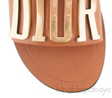 Diorevolution Tan Leather Mule