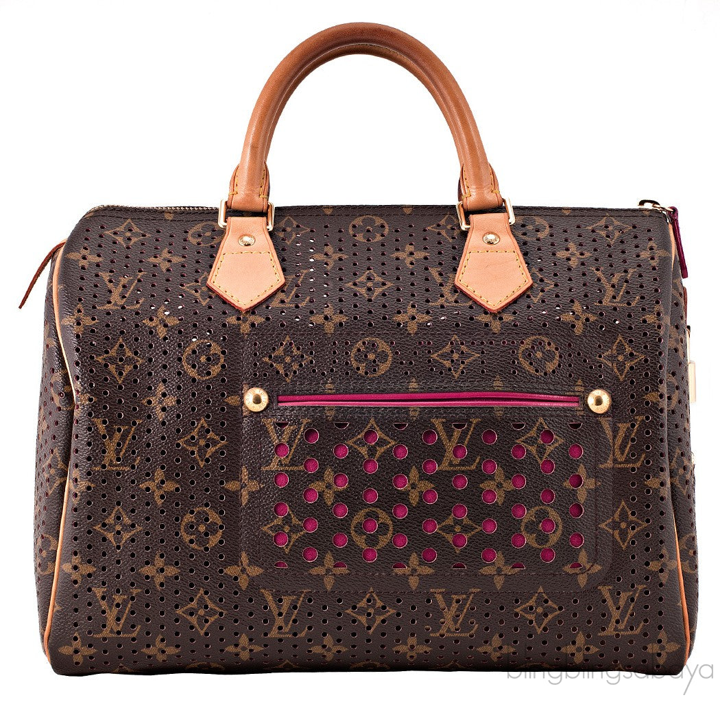 Monogram Perforated Speedy 30