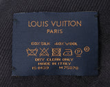 Black Chain Links Monogram Scarf