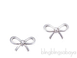 Sterling Silver Bow Earrings
