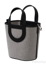 In-the-Loop 18 Ecru/Black Canvas & Black Swift Leather PHW