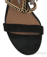 Chain Coin Slingback Sandals