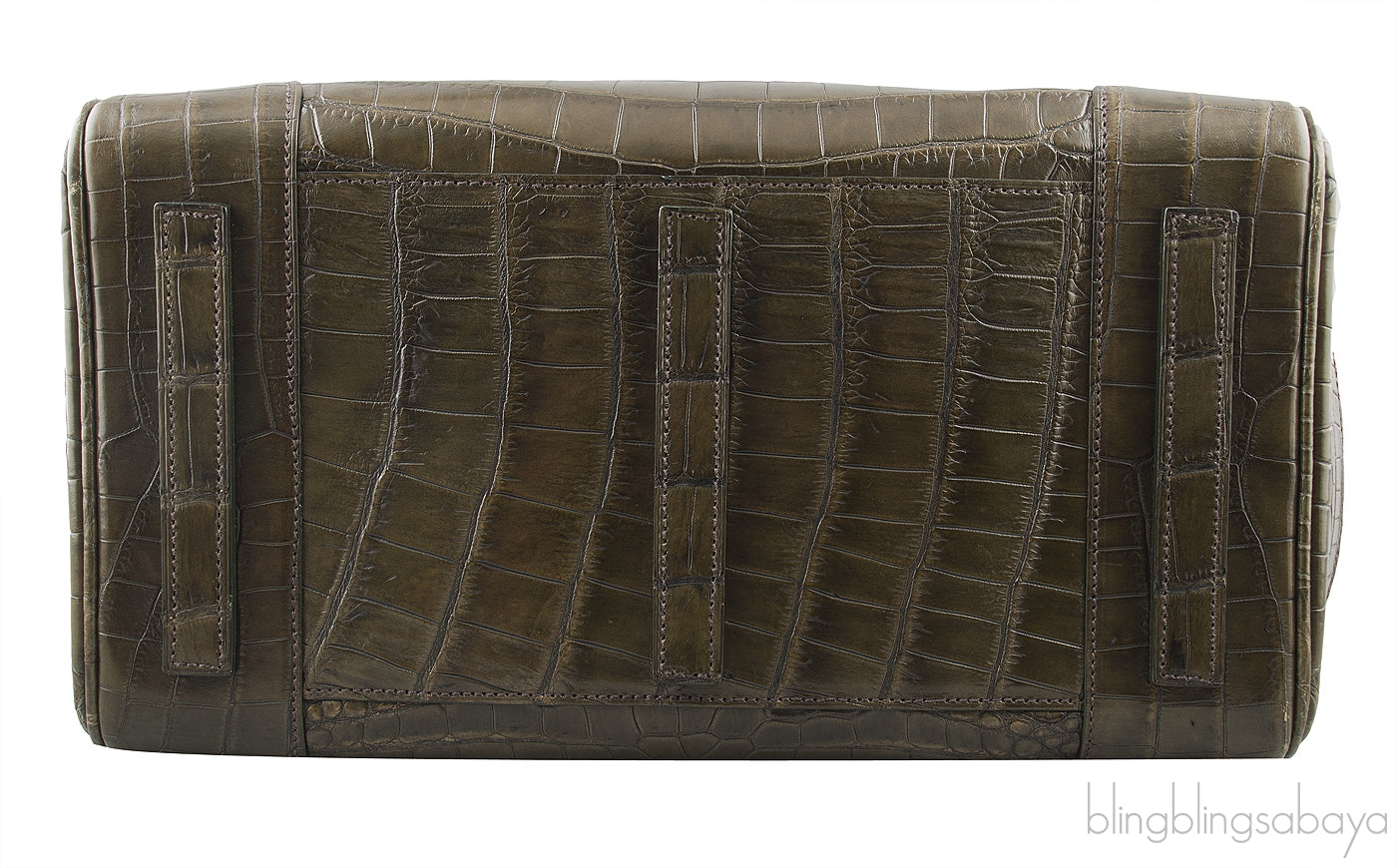 Ricky Alligator Moss Green Bag