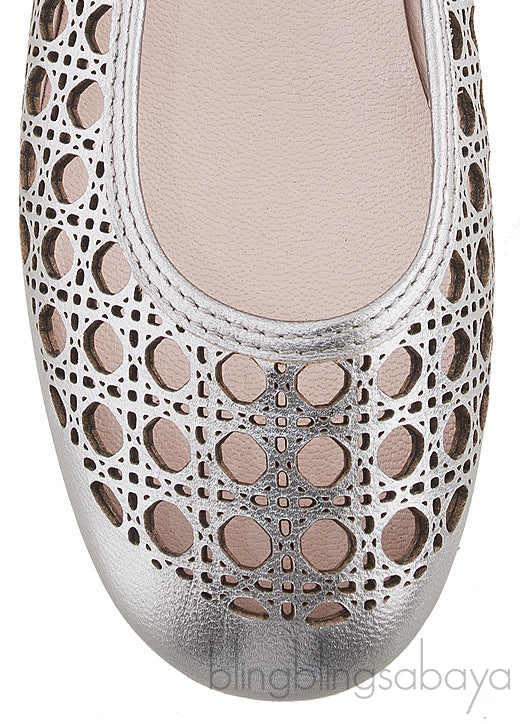 Laser Cut Cannage Girls Flat