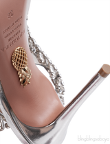 Aquazzura PVC Crystal Slingback Heels