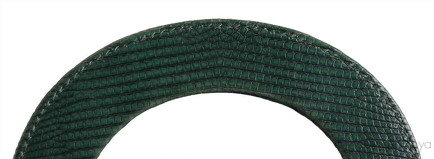 Lady Dior Emerald Green Mini Lizard