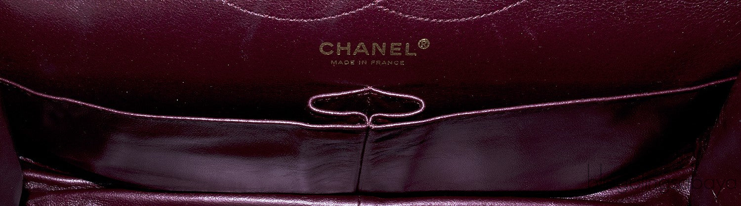 2.55 Reissue Metallic Burgundy Flap