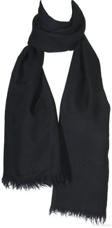 Black Plain Cashmere Shawl