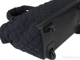 Black Quilted Nylon Cocoon Trolley Rolling Case