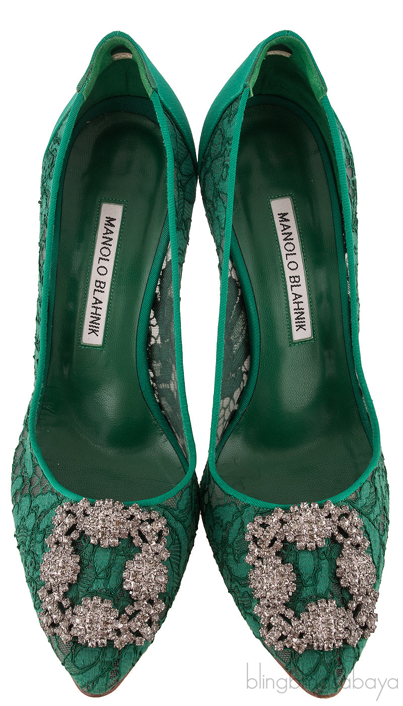 Floral Lace Emerald Green Hangisi