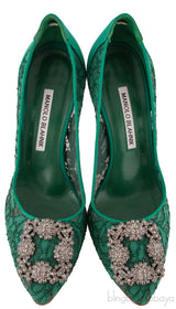 Floral Lace Emerald Green Hangisi