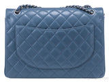 Maxi Jumbo Blue Tempete Flap Bag