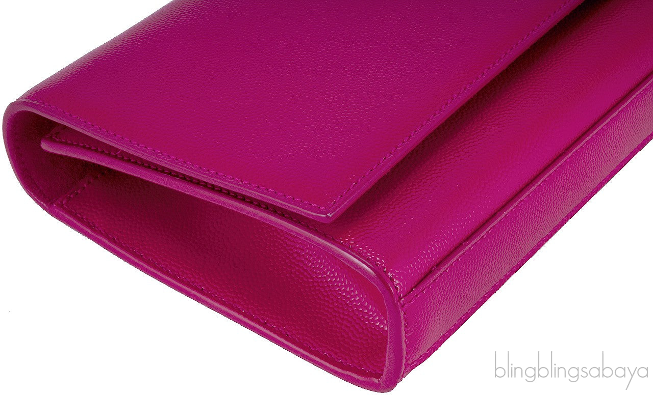 Fuchsia Pink Monogrammed Clutch