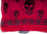 Silk Chiffon Skull Scarf