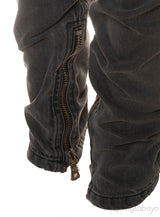 Grey Denim Ripped Jeans