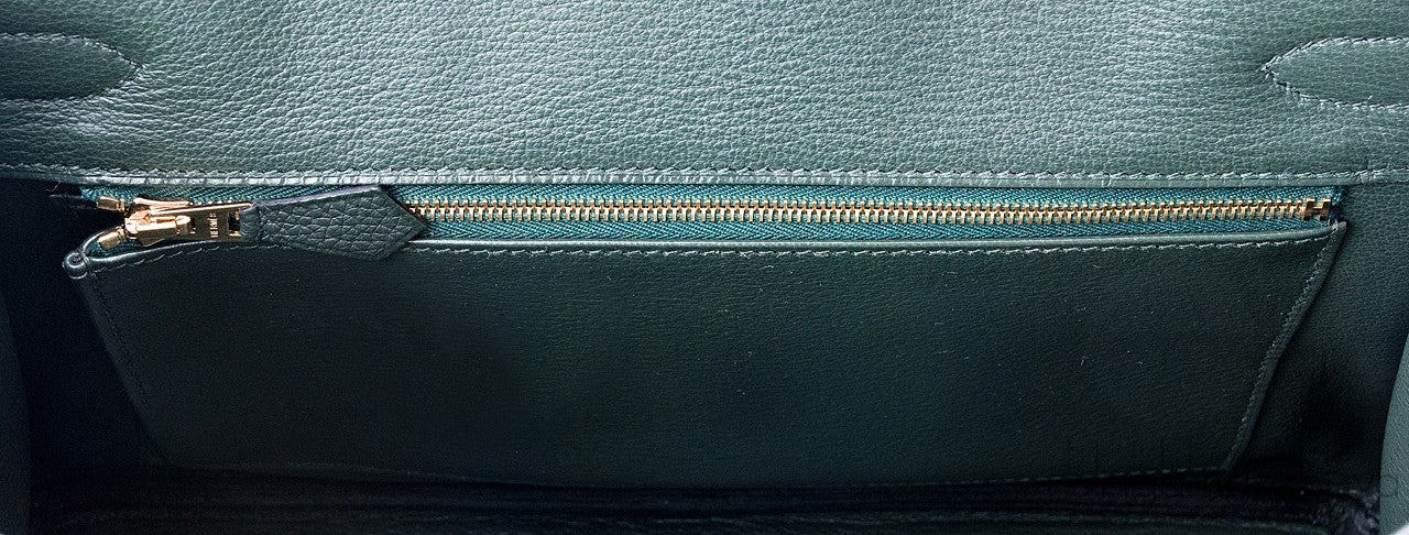 Birkin 30 Vert Fonce Togo