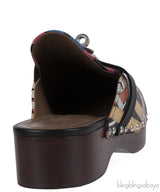 Hermes Carlota Multicolor Printed Cavalcadour Mules