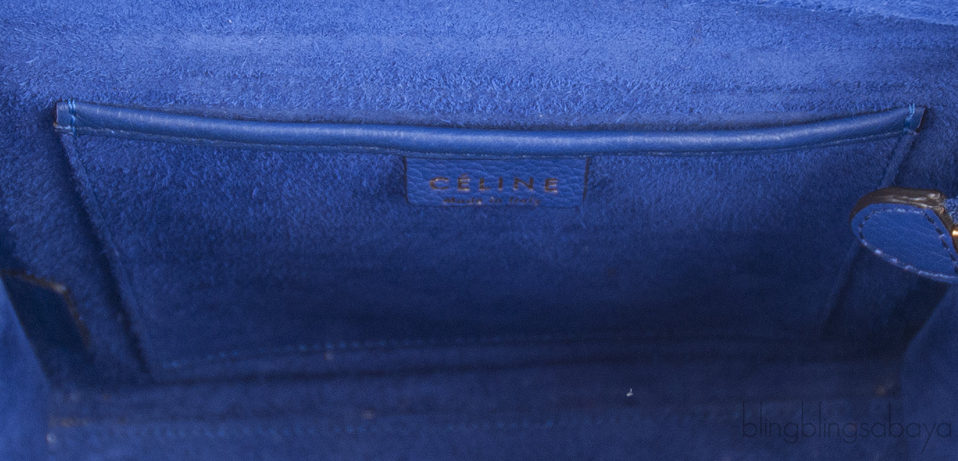 Nano Luggage Blue Shoulder Bag