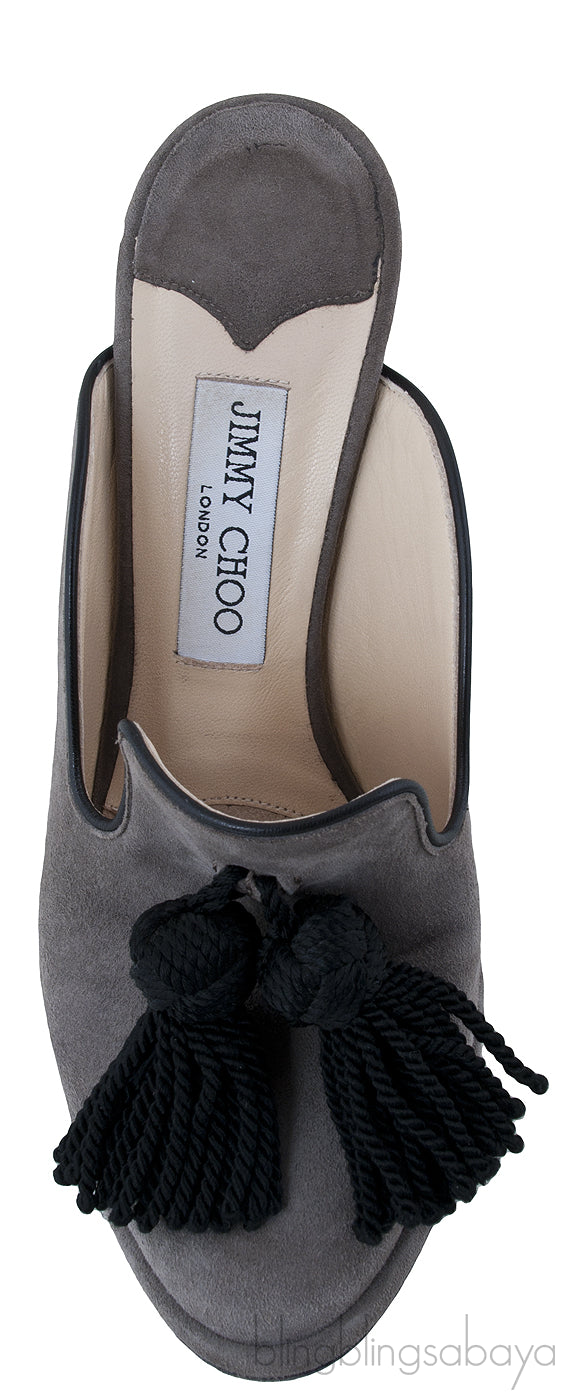 Suede Dexley Tassle Mule