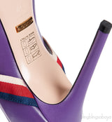 Gucci Purple Sylvie High Heels