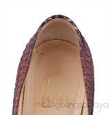 Ombre Red Python Heels
