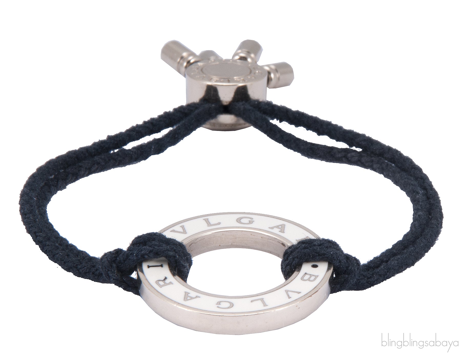 Black Cotton Lace String Bracelet