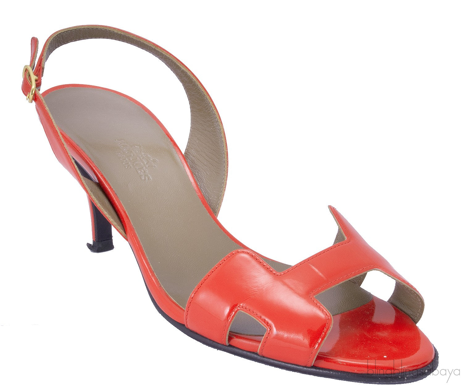 Night 70 Red Orange Slingback