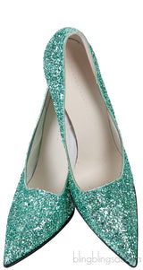 Green Dorothy Glitter Pumps