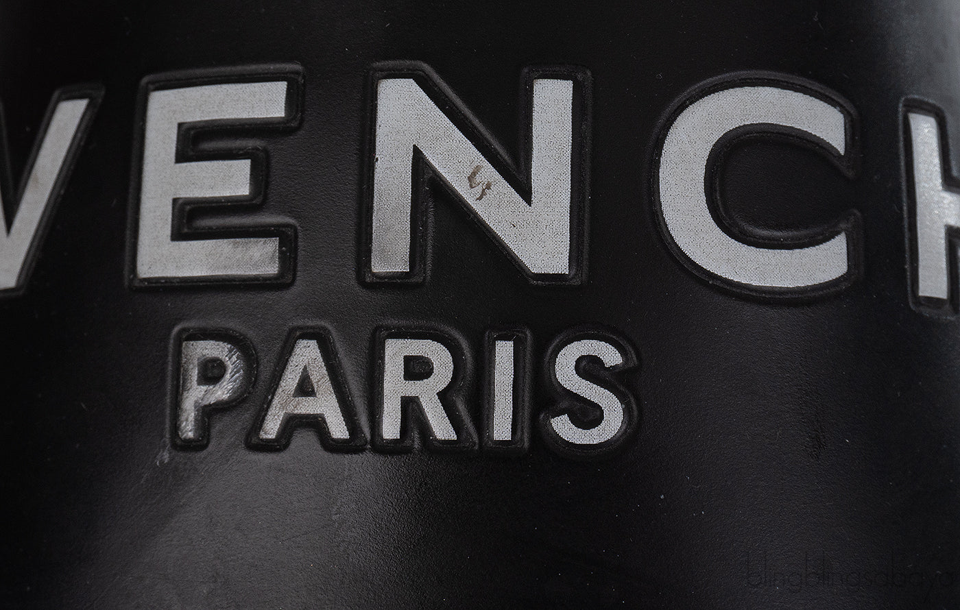 Givenchy Black Logo Print Pool Rubber Slides