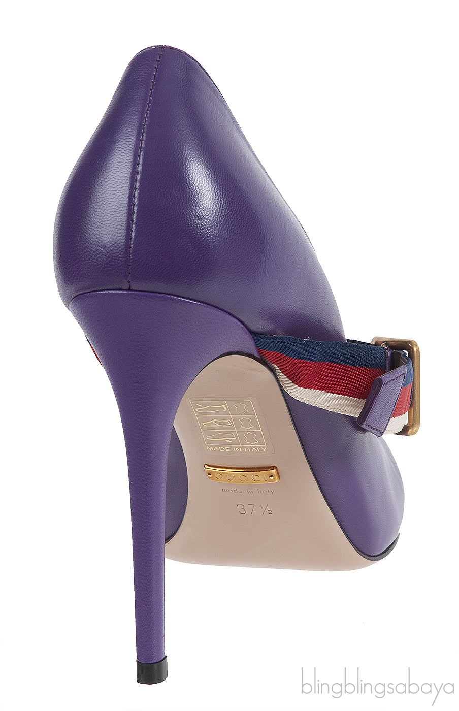 Gucci Purple Sylvie High Heels