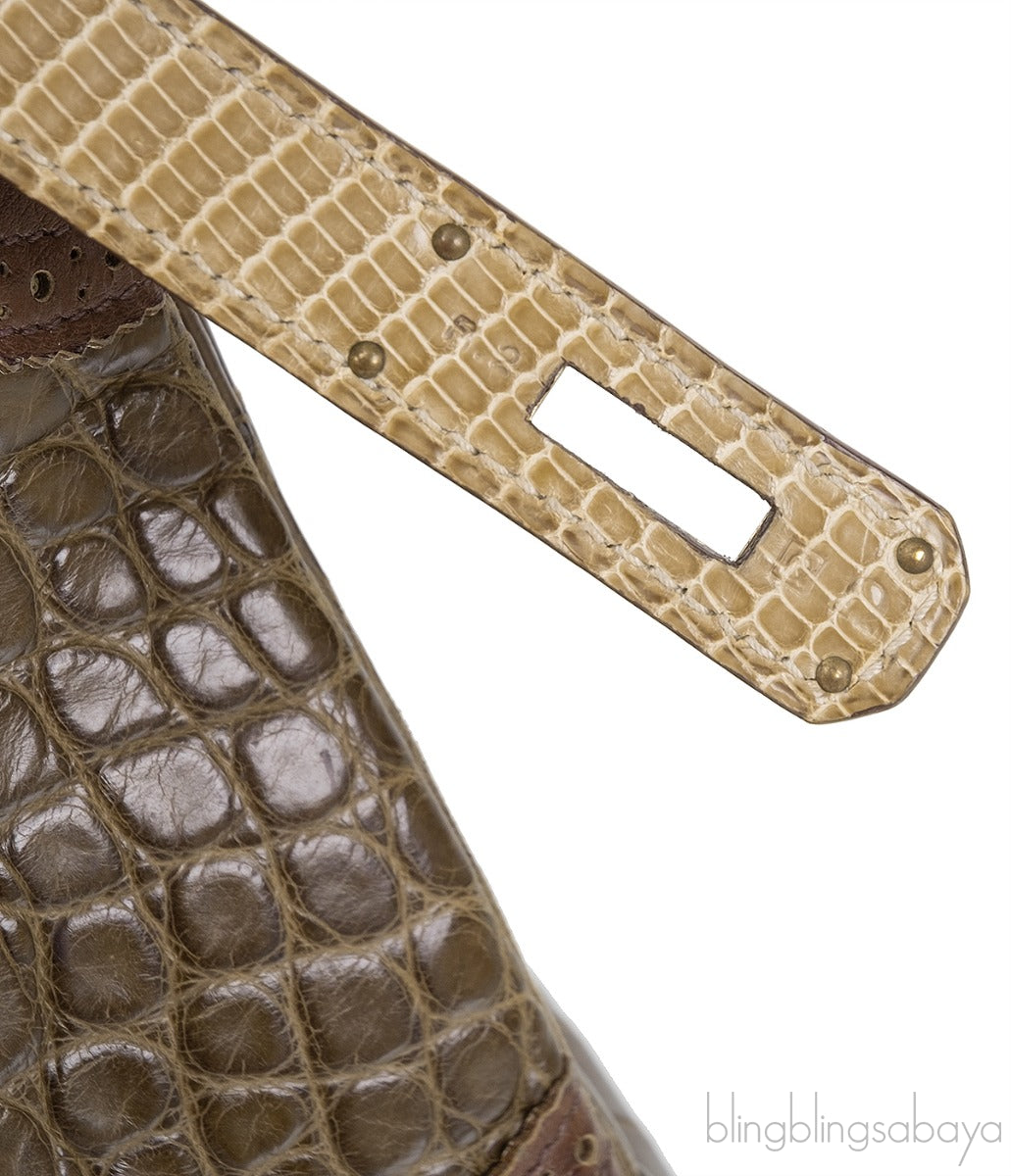 Kelly 32 Grand Marriage Crocodile Bag