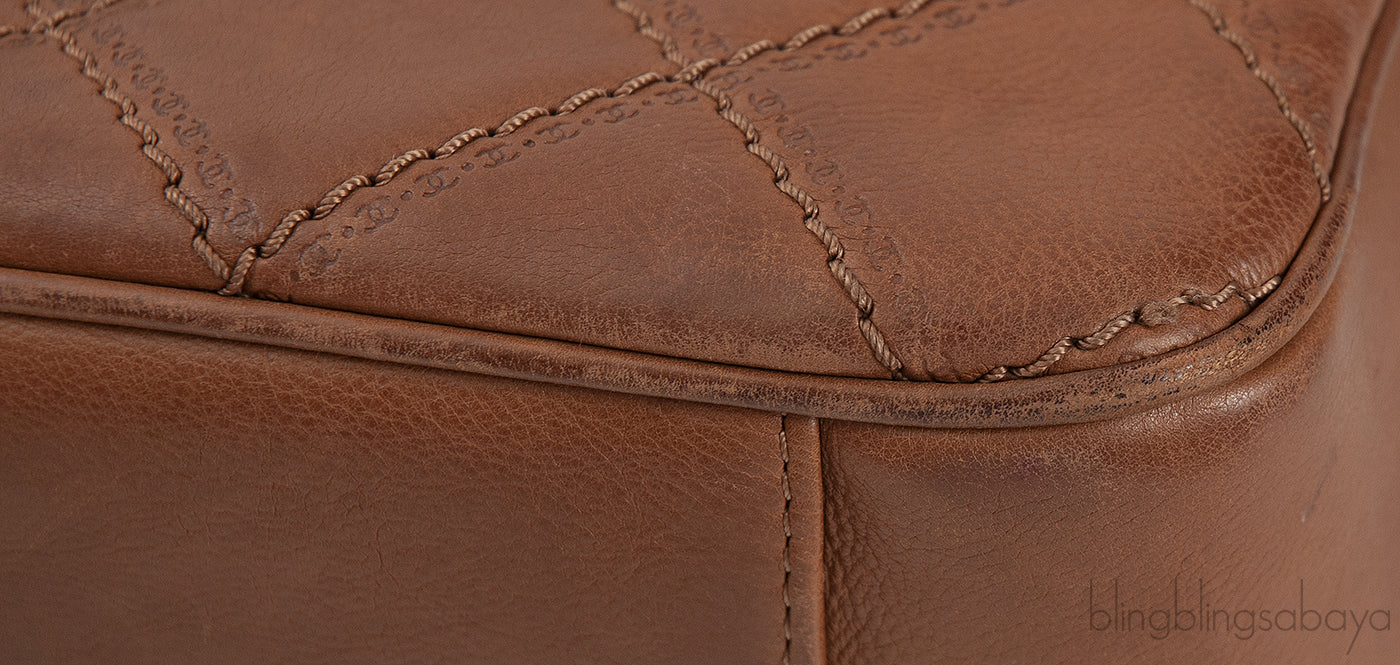 Chanel Brown Quilted Coco Sporran Shoulder Bag