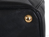 Prada Large Saffiano Black Double Zip Tote
