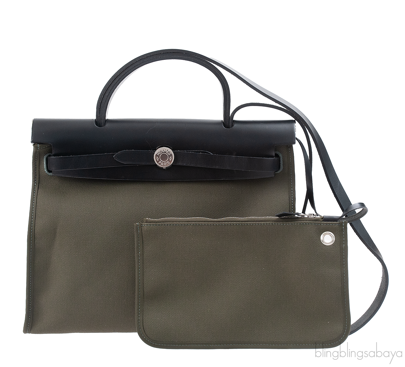 Hermes Herbag Zip PM Olive Green