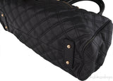 Black Quilted Stam Bag