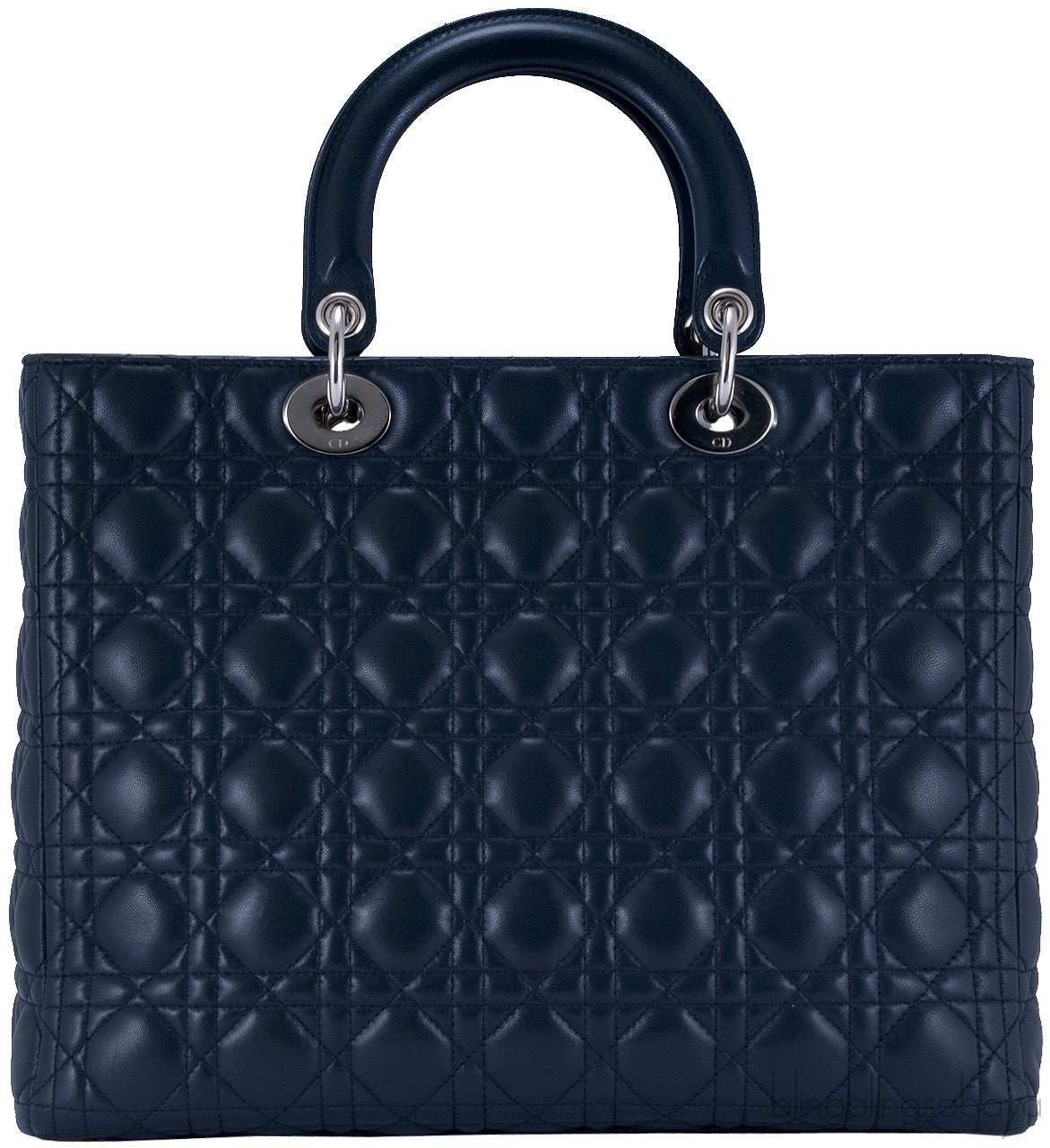 Lady Dior Large Blue Indigo