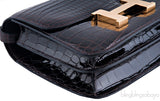 Constance III Dark Brown Nilo Croco