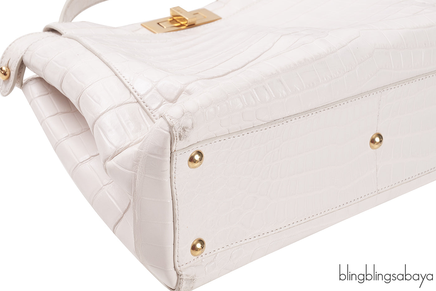 White Crocodile Medium Peekaboo GHW