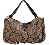 Ayse Python Shoulder Bag