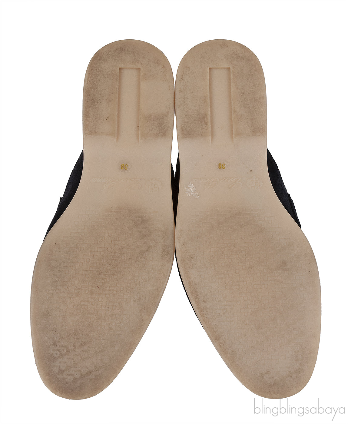 Loro Piana Charm Walk Babouche Suede Black Mules