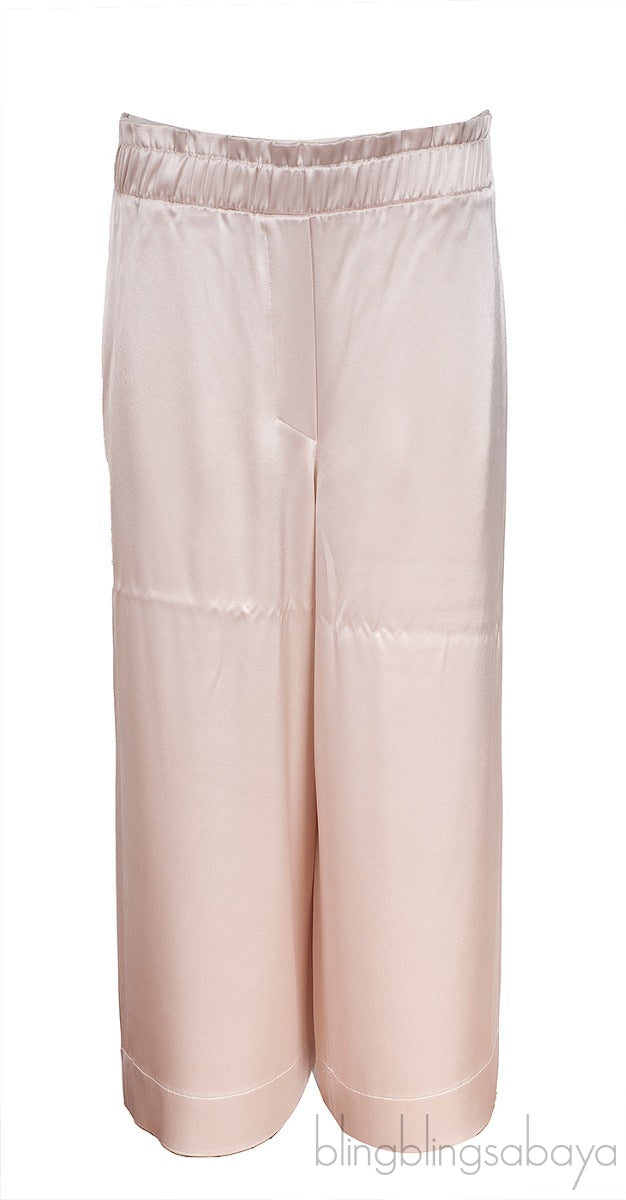 Pearl Satin Wide Leg Trouser