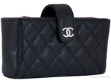 Black Quilted Phone Holder