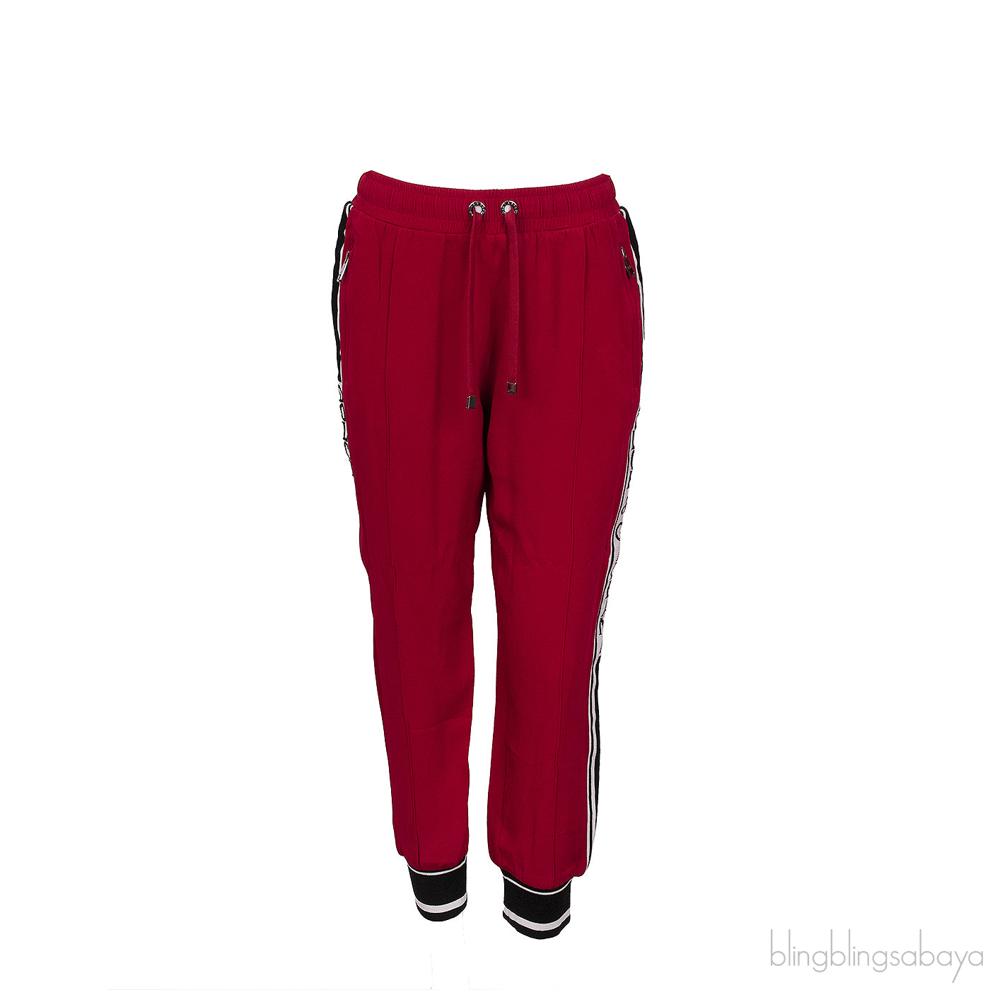 Red Logo Trimmed Jogger
